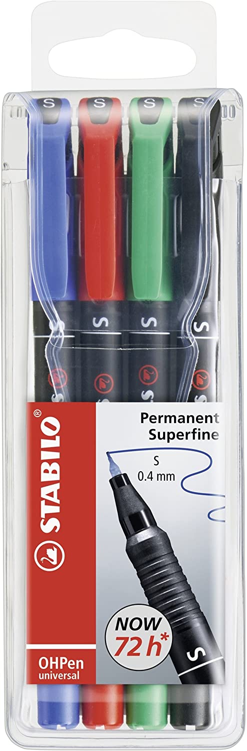 LOT de 4 stylos permanents Stabilo