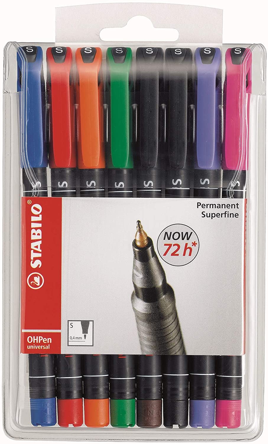 LOT de 8 Marqueur permanent Stabilo