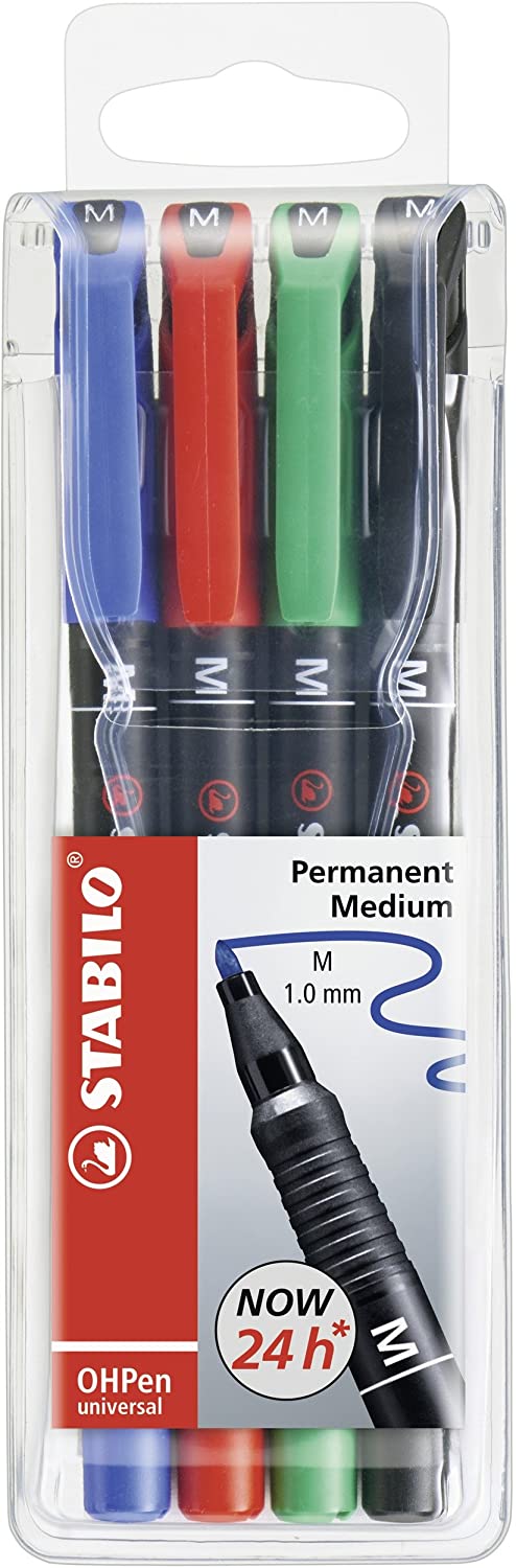 Stabilo OHPen Pack de 4 Marqueurs