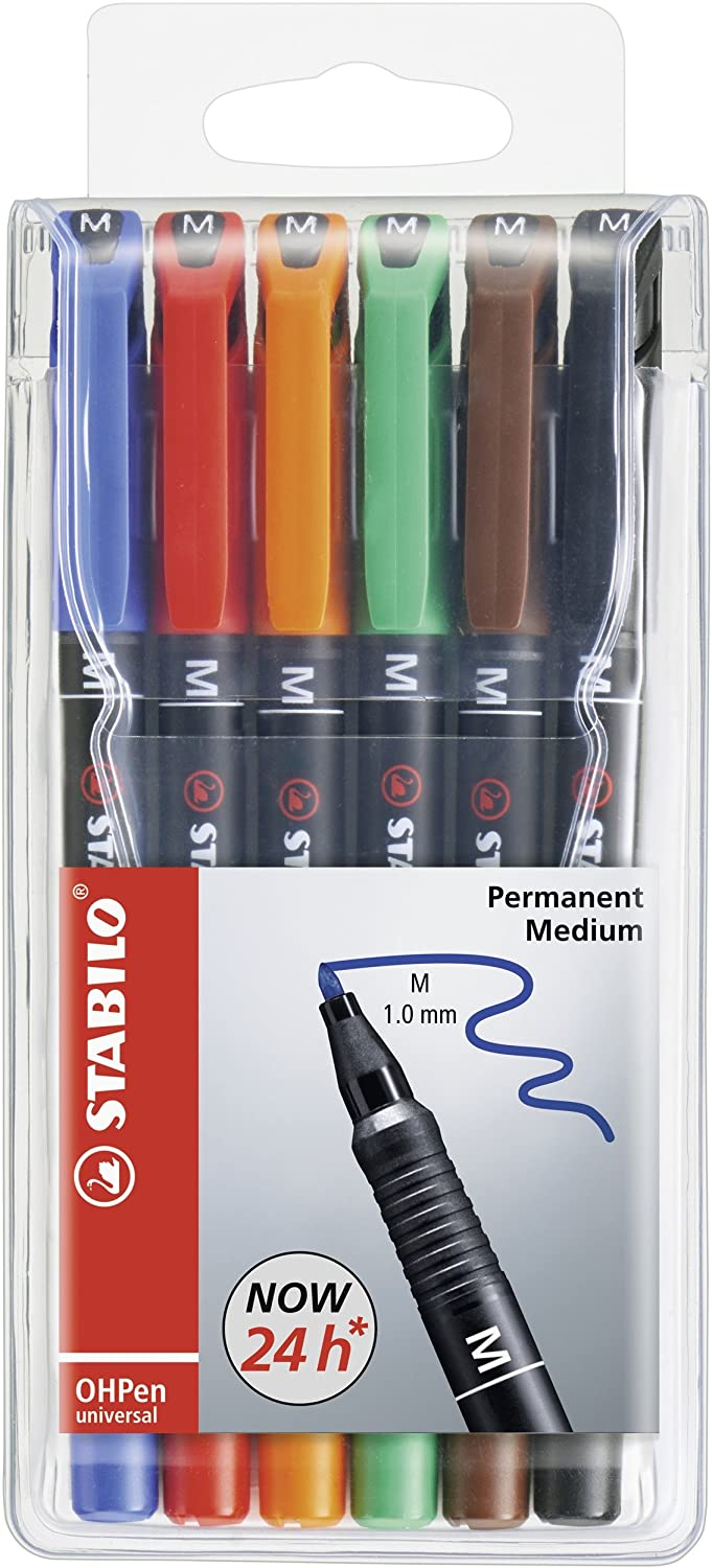 Stabilo OHPen Pack de 6 Marqueurs