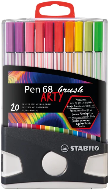 Lot de 30 feutres Stabilo Pen 68 Brush Arty