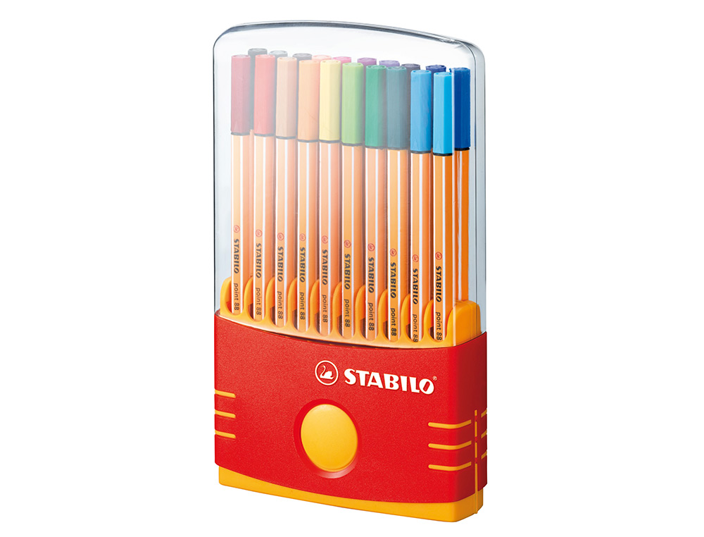 ✓ Stabilo Point 88 Lot de 20 feutres couleur en stock - 123CONSOMMABLES