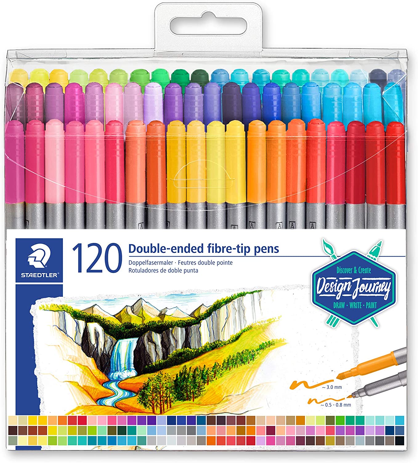 Staedtler 3200 Lot de 120 marqueurs