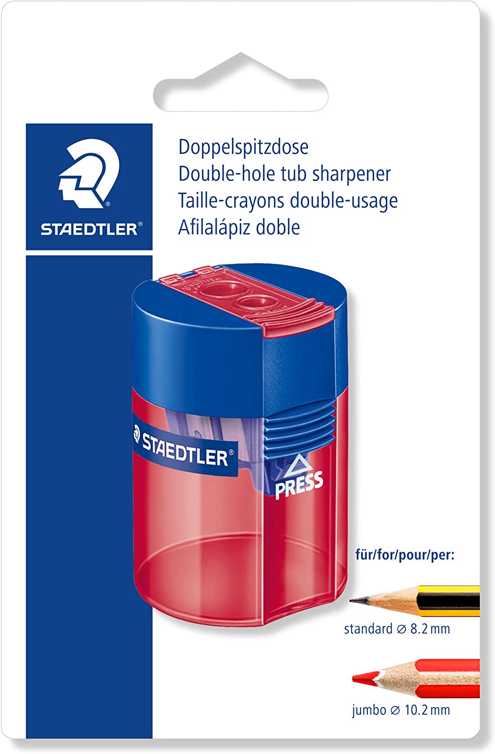 Staedtler 512 Taille-crayon en plastique à double usage