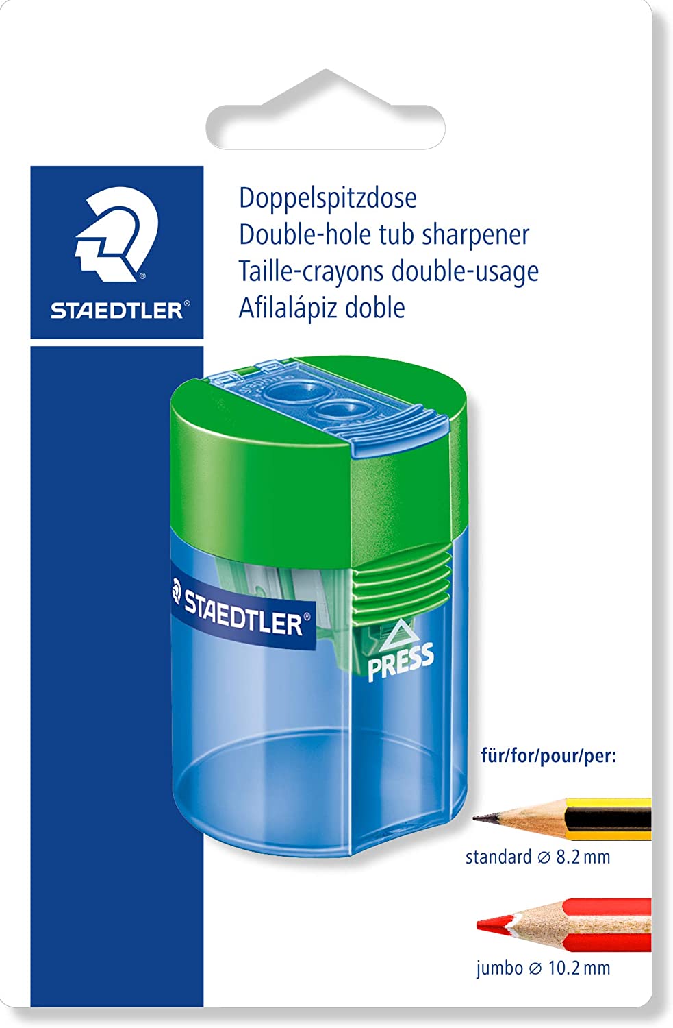 Staedtler 512 Taille-crayon en plastique à double usage
