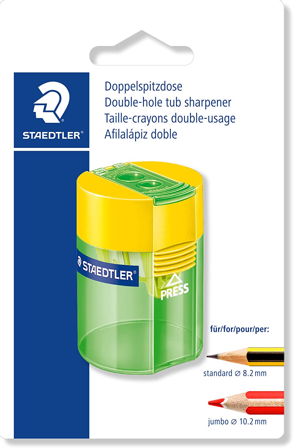 Staedtler 512 Taille-crayon en plastique à double usage