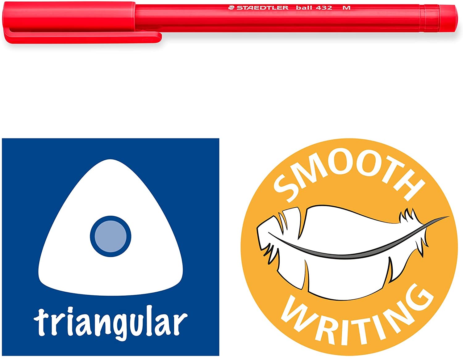 Staedtler Ball 432 Lot de 50 stylos à bille