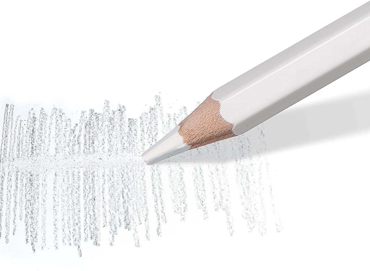 Staedtler Design Journey Highlighter 5426 Crayon surligneur hexagonal - Pour estomper et lisser - Bois issu de forêts durables - Blanc