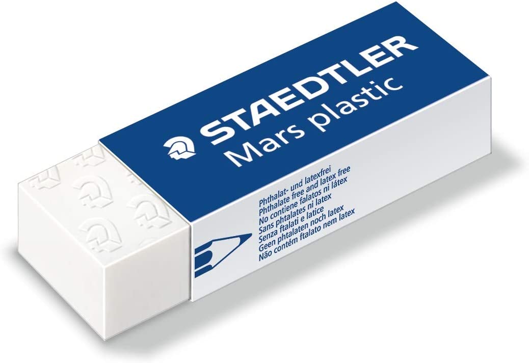 Staedtler Lot de 1 gomme en plastique Mars + 1 taille-crayon en métal 510