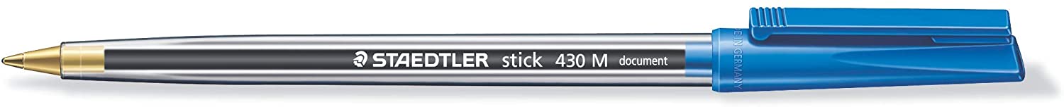 Staedtler Lot de 2 Crayons Graphite Hexagonaux Noris 2HB + 1 Stylo Stick 430 Bleu + 1 Gomme + 1 Taille-Crayon + 1 Règle