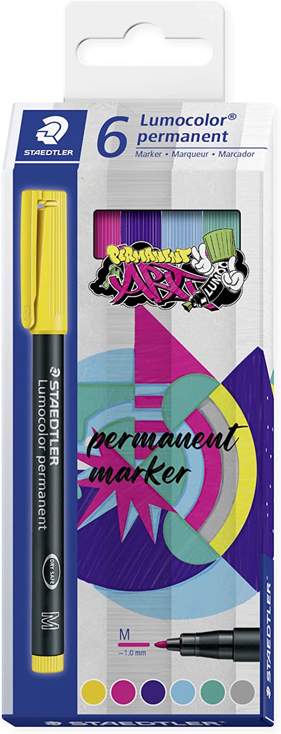 	Staedtler Lot de 6 marqueurs permanents