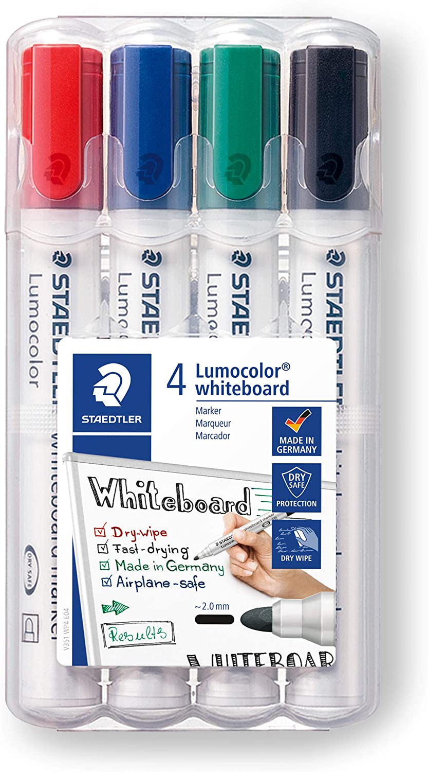 LOT de 4 Marqueur tableau blanc Staedtler