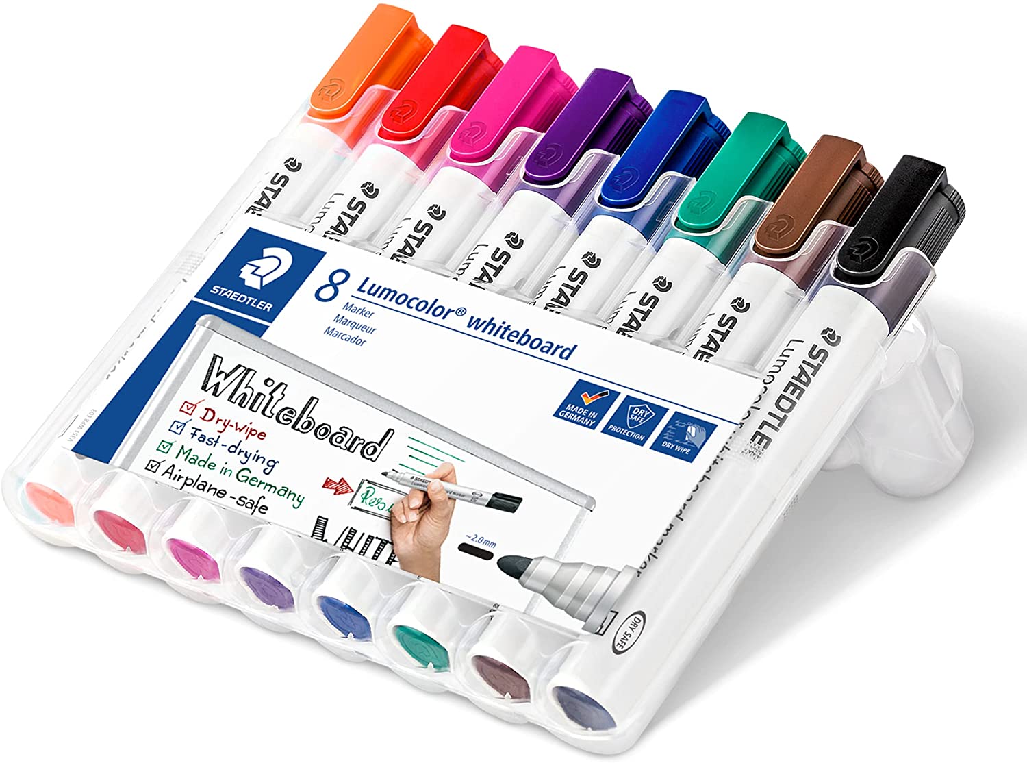 LOT de 8 Marqueur tableau blanc Staedtler