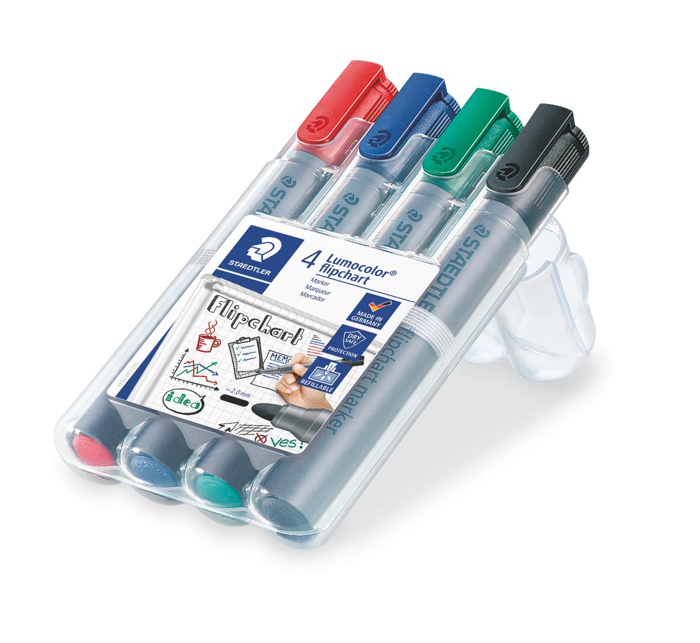 	LOT de 4 Staedtler Lumocolor Permanent