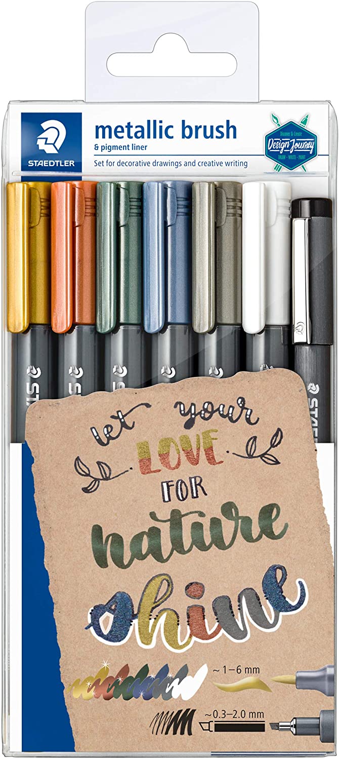 ✓ Staedtler Metallic Brush Pack de 7 marqueurs en stock - 123CONSOMMABLES