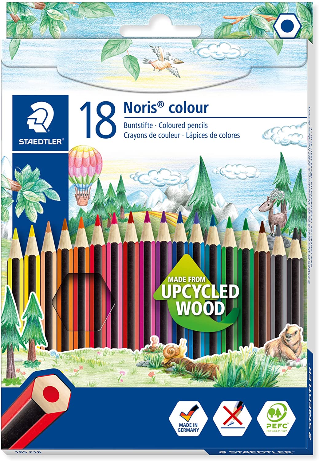  Staedtler Noris Color 185 Lot 18 Crayons