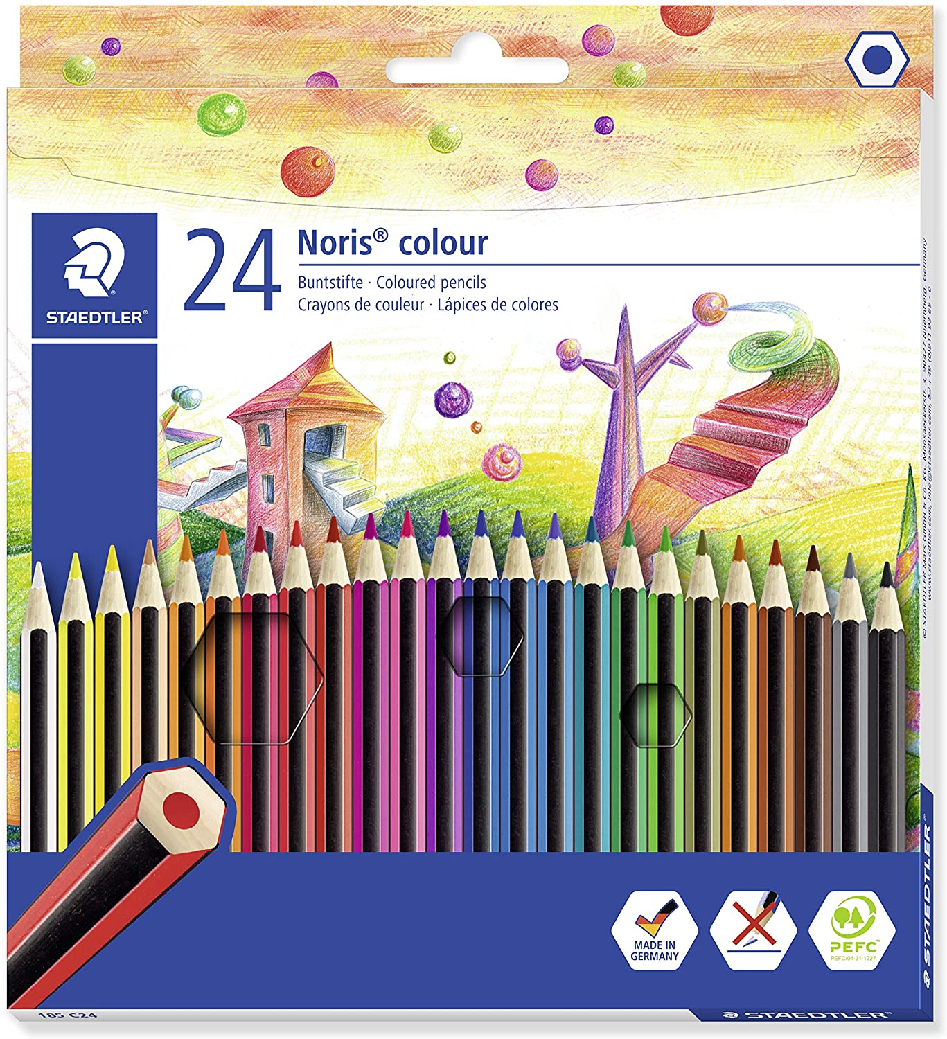  Staedtler Noris Color 185 Lot 24 Crayons