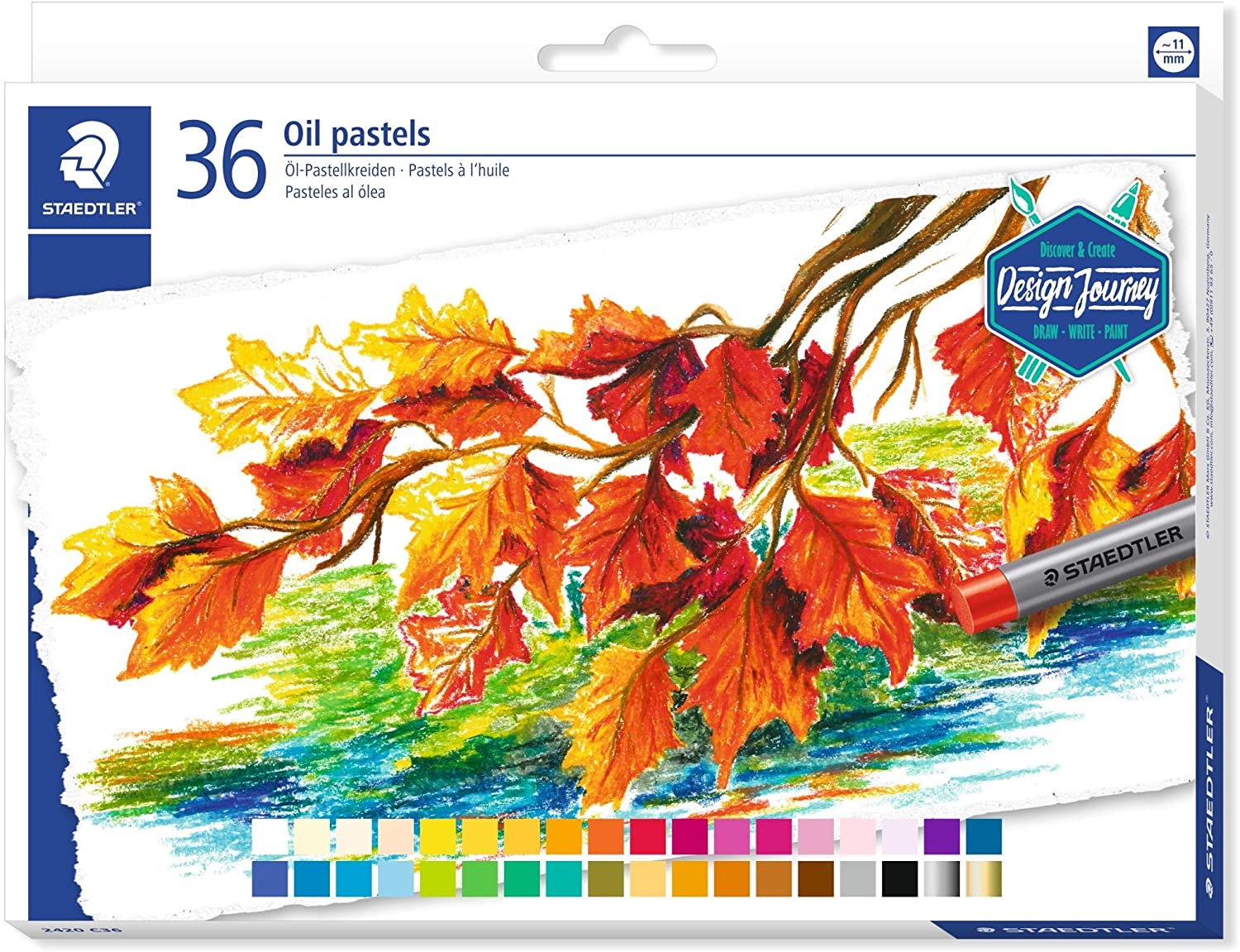  Staedtler Oil Pastels 36 Couleurs Lumineuses
