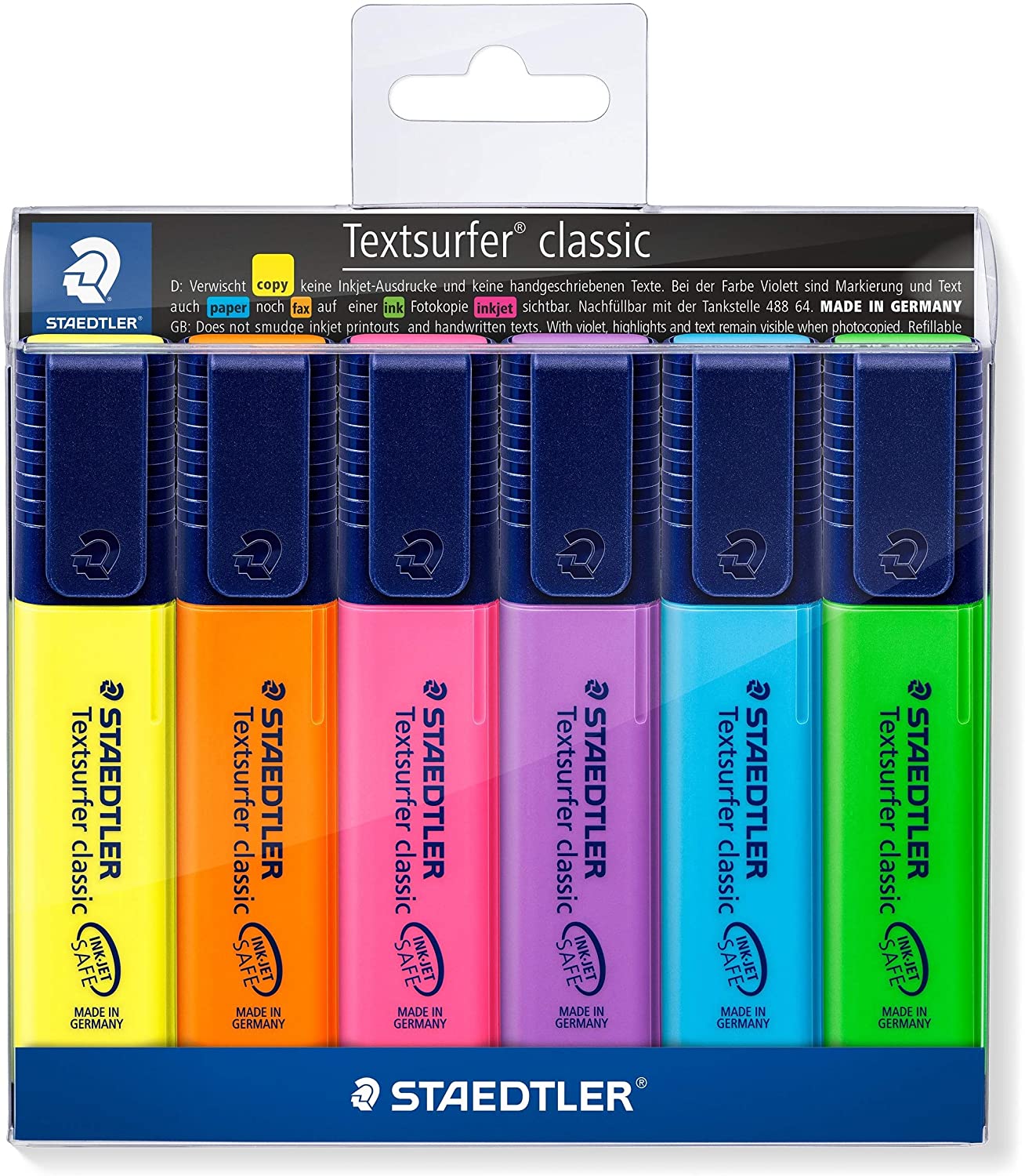 LOT de 6 marqueurs fluo Staedtler Textsurfer