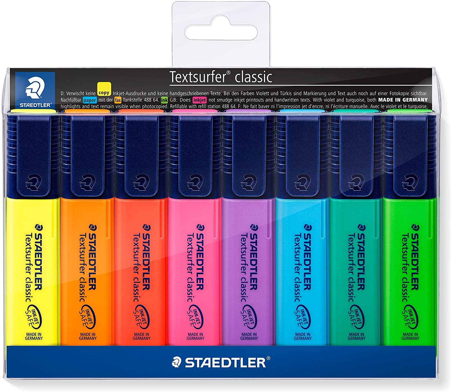 Staedtler Lot de 8 surligneurs Textsurfer Classic 364