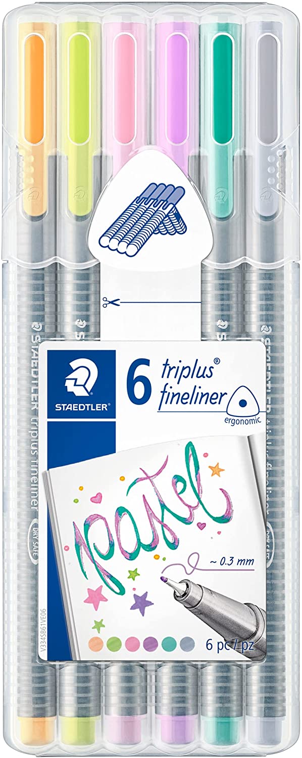 Staedtler Lot de 6 stylos Fineliner
