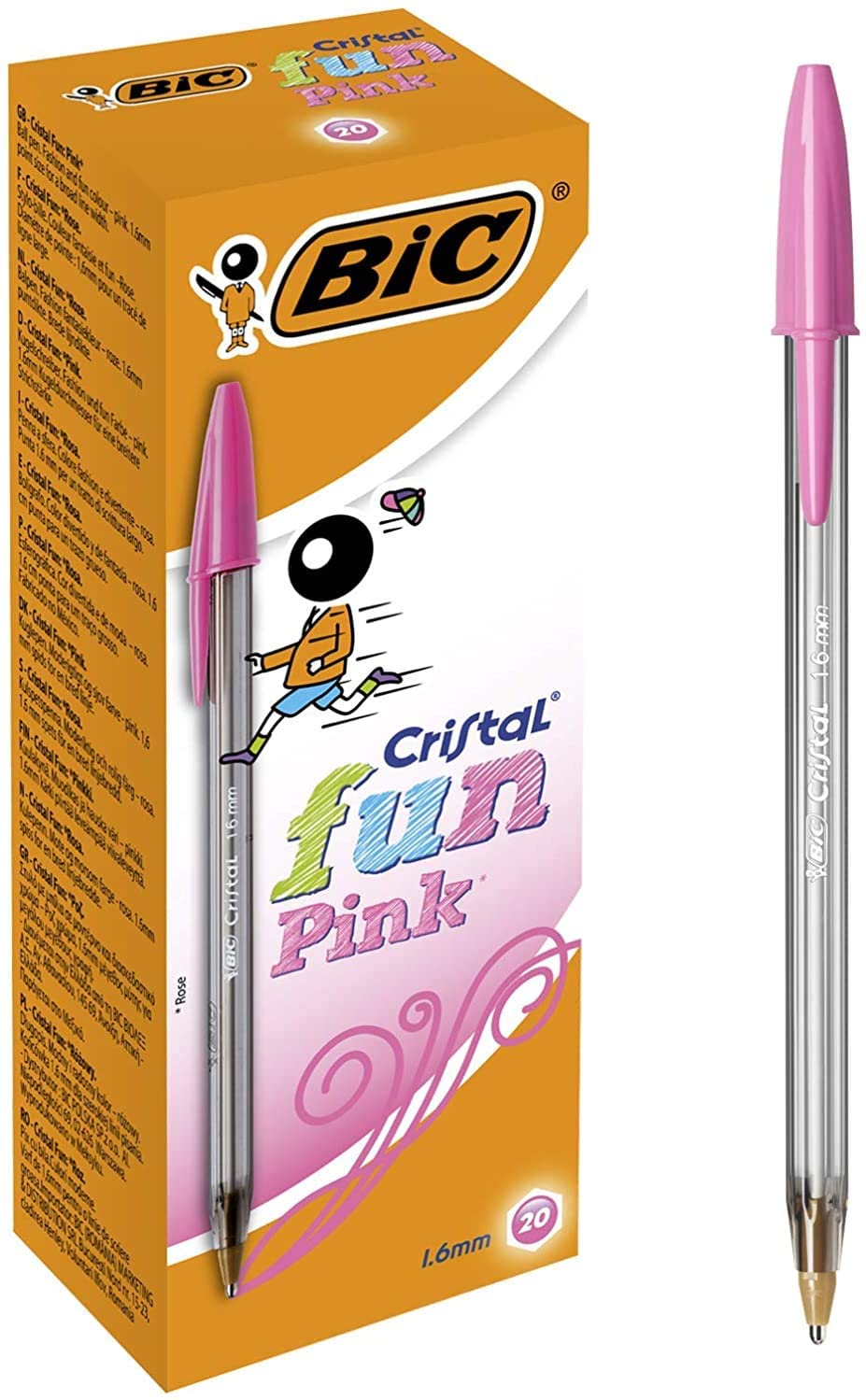 LOT de 20 Stylo Bille Bic Cristal Fun