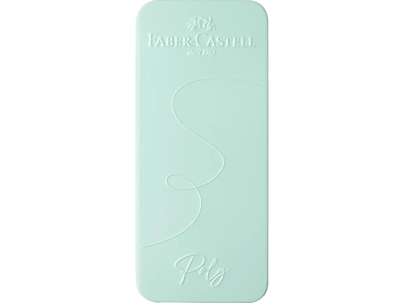 Stylo bille et stylo plume Faber-Castell Poly Pen avec pointe B - Clip en métal - Vert clair