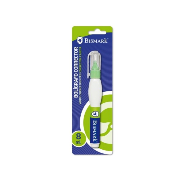 Stylo Correcteur Bismark 8ml - Pointe Fine en Métal - Haute Précision - Design Ergonomique