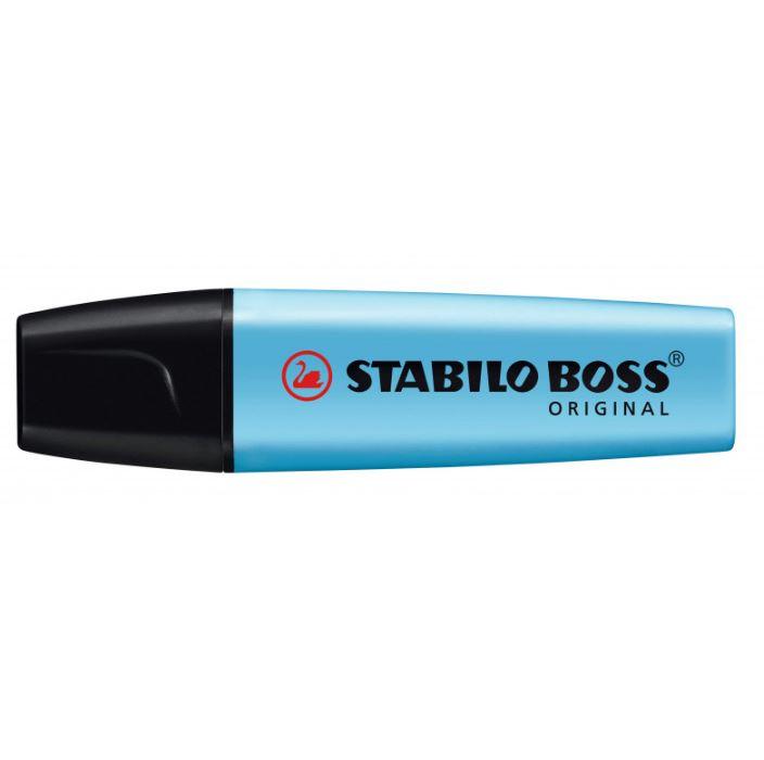 LOT de 10 Stabilo Boss 70 Bleu Fluo