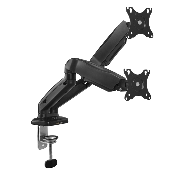 Support de bureau Ewent pour deux écrans de 13 à 34 pouces – VESA max. 100 x 100 – Jusqu'à 9 kg – Noir
