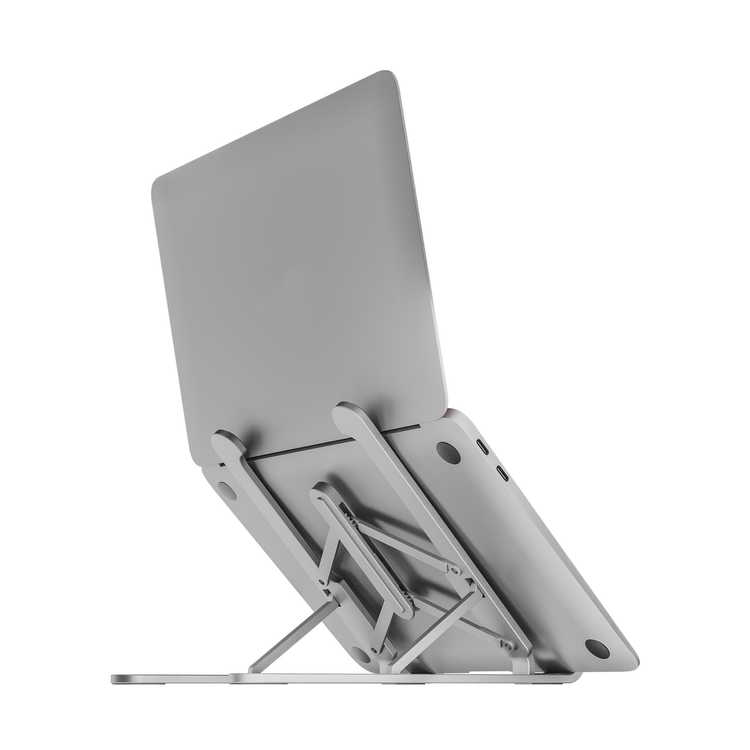 Support de bureau réglable Aisens pour ordinateur portable/tablette - Couleur argent