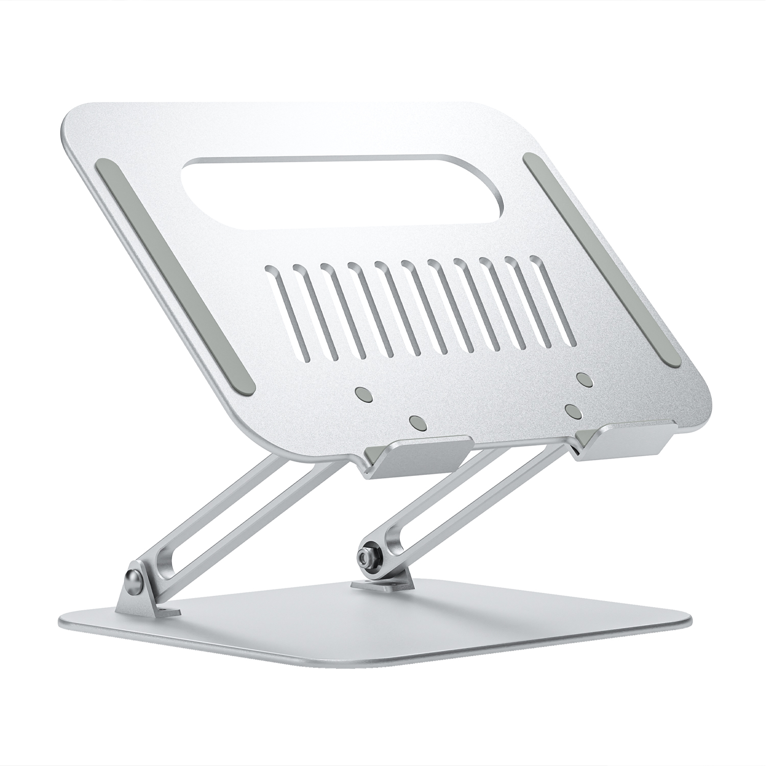 Support de bureau réglable Aisens XL 10-17 pour ordinateur portable/tablette - Couleur argent