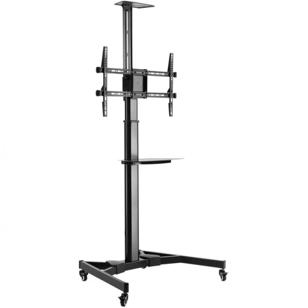 Support de sol à roulettes Ewent Aisens EW1440 - Plateau - 37-70 - Poids maximal supporté 50 kg - Noir