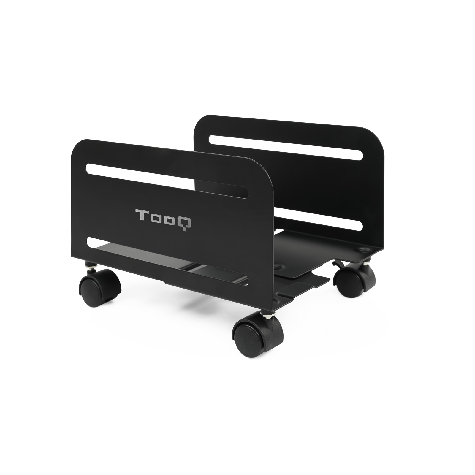 Support de sol Tooq avec roulettes pour processeur de 119 à 209 mm de large - Poids maximum 10 kg - Couleur noire