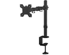 Support de table 3GO avec bras articulé pour moniteur 14"-27" - Pivotant, inclinable et extensible - Gestion des câbles - Poids max. Total 8kg - VESA 100x100mm