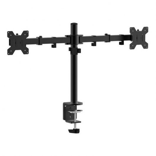 Support de table approx avec bras articulés pour 2 moniteurs 10"-27" - Pivotant, inclinable et extensible - Gestion des câbles - Poids max 10kg - VESA 100x100mm