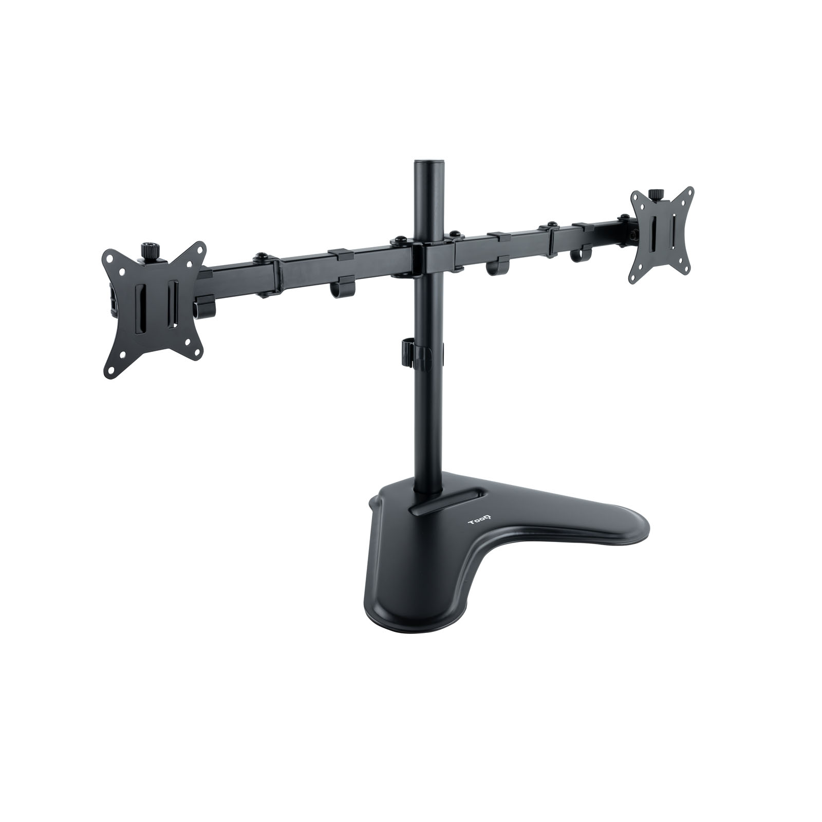 Support de Table Tooq avec Bras Articulés pour 2 Ecrans 17"-32" - Pivotant et Inclinable - Poids Max 9kg x Bras - VESA 100x100mm