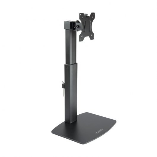 Support de table Tooq pour écran 17"-32" - Réglage de la hauteur par piston à gaz - Gestion des câbles - Poids max 7Kg - VESA 100X100mm - Couleur noire