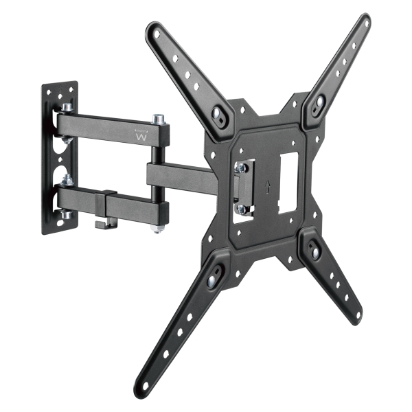 Support mural Ewent pour téléviseurs de 23 à 55 pouces - Mouvement complet - 3 pivots - VESA Max 400 x 400 - Noir