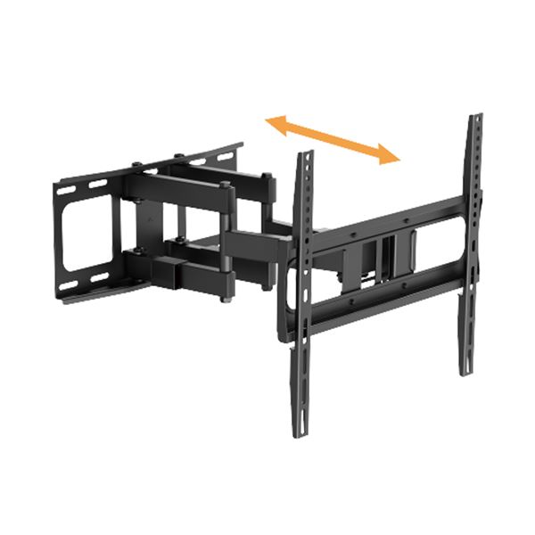 Support mural pour téléviseur Cromad à double bras articulé pour téléviseur de 32 à 75 pouces - Pivotant, inclinable et extensible - Poids maximal 60 kg - VESA 400 x 400 mm