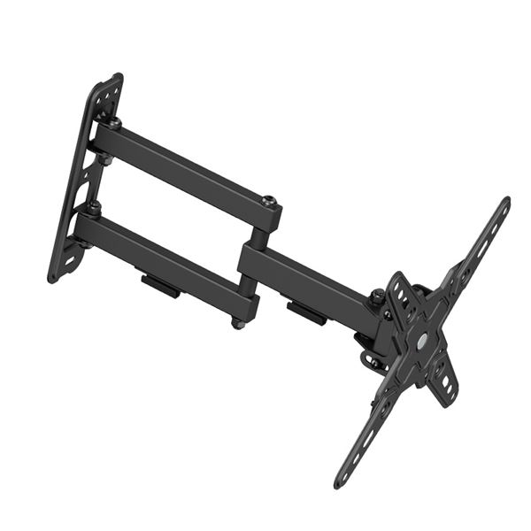 Support mural pour téléviseur Cromad avec bras articulé pour téléviseur de 13 à 43 pouces - Pivotant, inclinable et double extension - Poids max. 20 kg - VESA 200 x 200