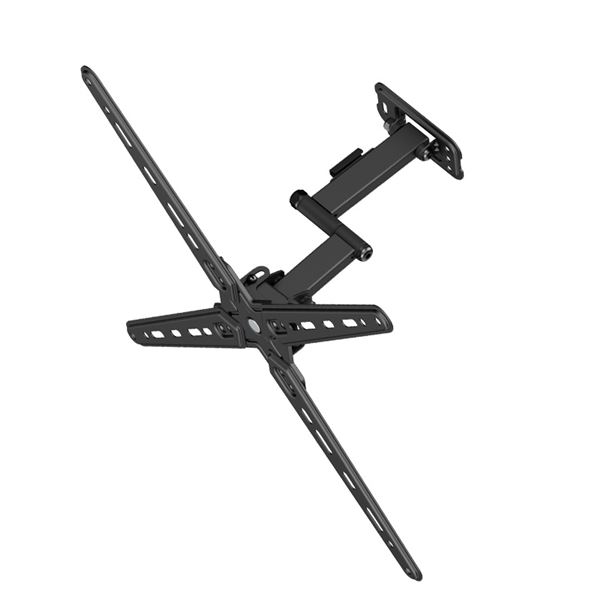 Support mural pour téléviseur Cromad avec bras articulé pour téléviseur de 13 à 55 pouces - Pivotant, inclinable et double extension - Poids max. 25 kg - VESA 400 x 400