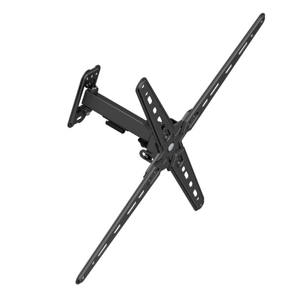 Support mural pour téléviseur Cromad avec bras articulé pour téléviseur de 13 à 55 pouces - Pivotant, inclinable et extensible - Poids max. 25 kg - VESA 400 x 400