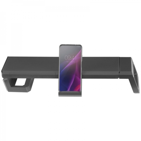 Support pour écran Mars Gaming MGS-PRO - Ergonomie optimale - Support Smartphone/Tablette - Tiroir de rangement - Taille réglable - Coloris Noir