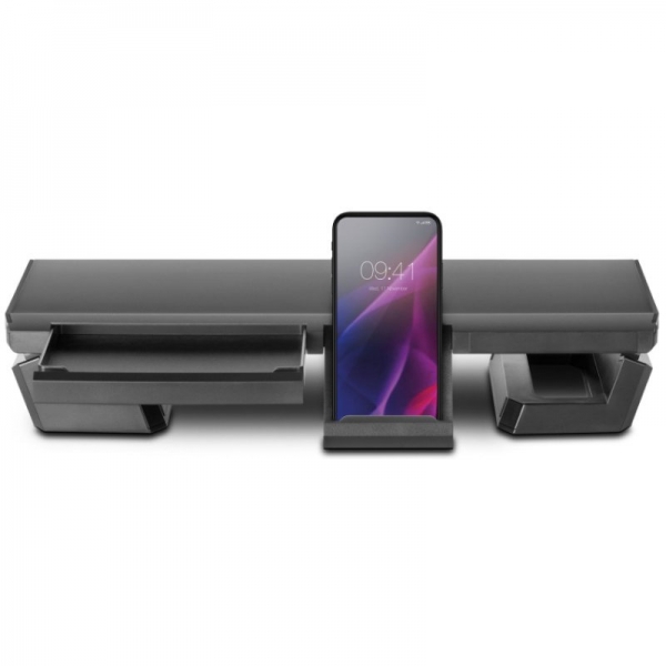 Support pour écran Mars Gaming MGS-PRO - Ergonomie optimale - Support Smartphone/Tablette - Tiroir de rangement - Taille réglable - Coloris Noir