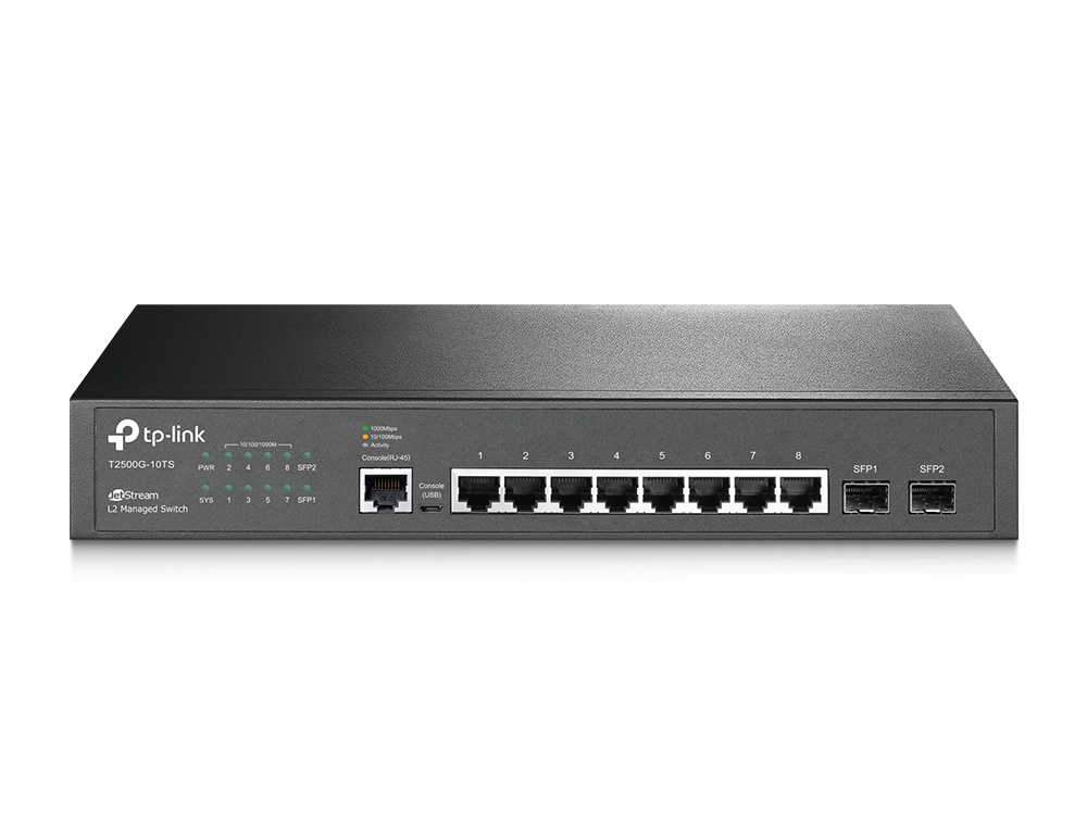 Switch administrable JetStream L2 Gigabit TP-Link - 8 ports avec 2 emplacements SFP