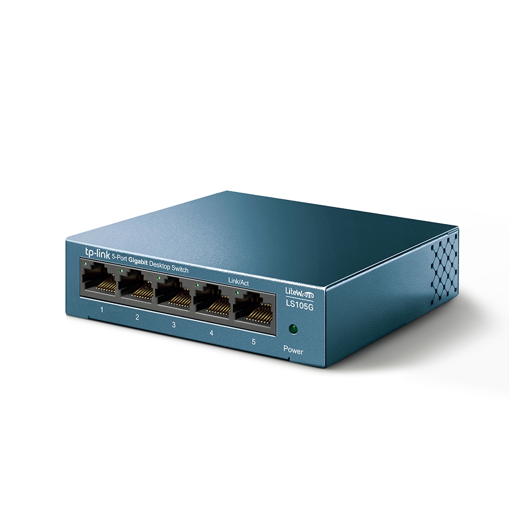 Switch de bureau TP-Link - 5 ports 10/100/1000Mbps - Technologie verte - Contrôle de flux - Plug &amp; Play