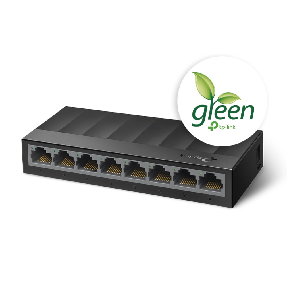Switch de bureau TP-Link - 8 ports 10/100/1000Mbps - Technologie verte - Contrôle de flux - Plug &amp; Play