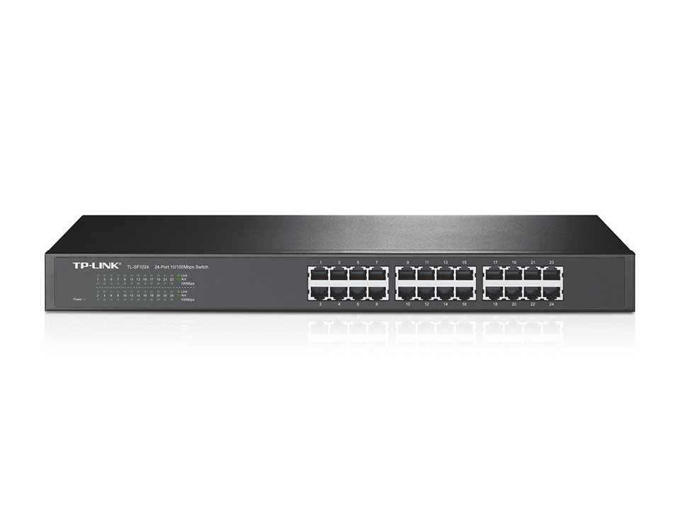 Switch TP-Link pour Rack - 24 Ports à 10/100 Mbps - Green Technology