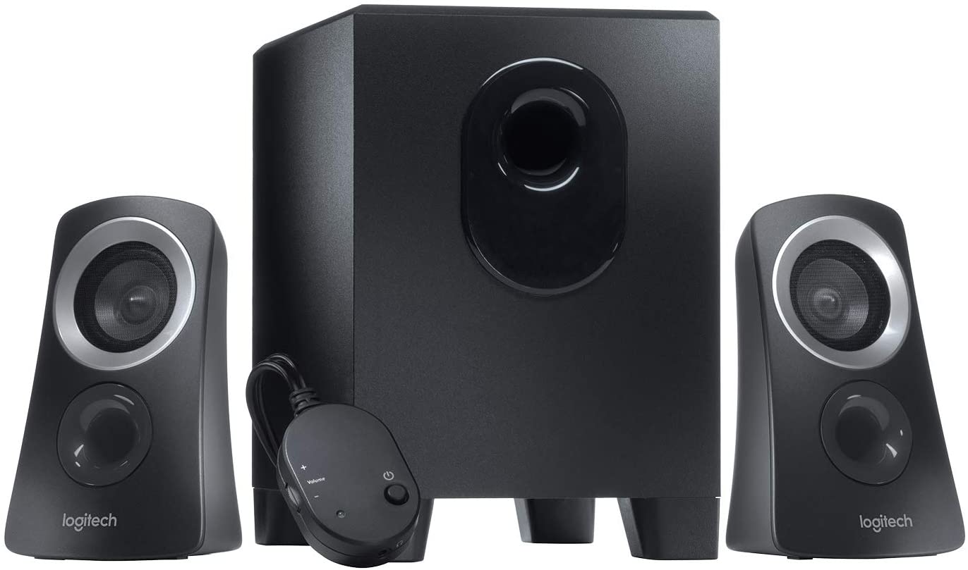 Système d'enceintes Logitech Z313 2.1 50W - Caisson de basses 15W - Entrée Jack 3,5 mm - Couleur noire